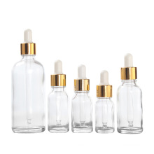 Botellas de cuentagotas y 1 botellas de vidrio largas y claras para aceites esenciales con goteros para los ojos